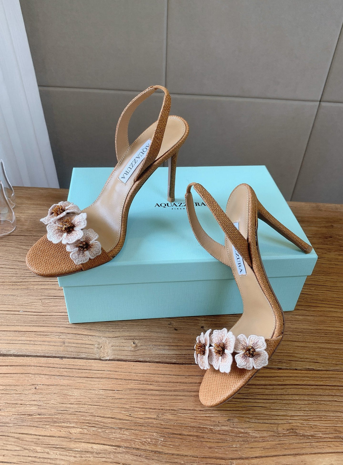 Aquazzura 2026SS Rose Gold & Teal Heels EU 35-43 Edition 2 - detail image 2