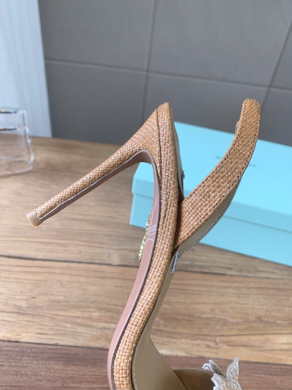 Aquazzura 2026SS Rose Gold & Teal Heels EU 35-43 Edition 2 - detail image 8