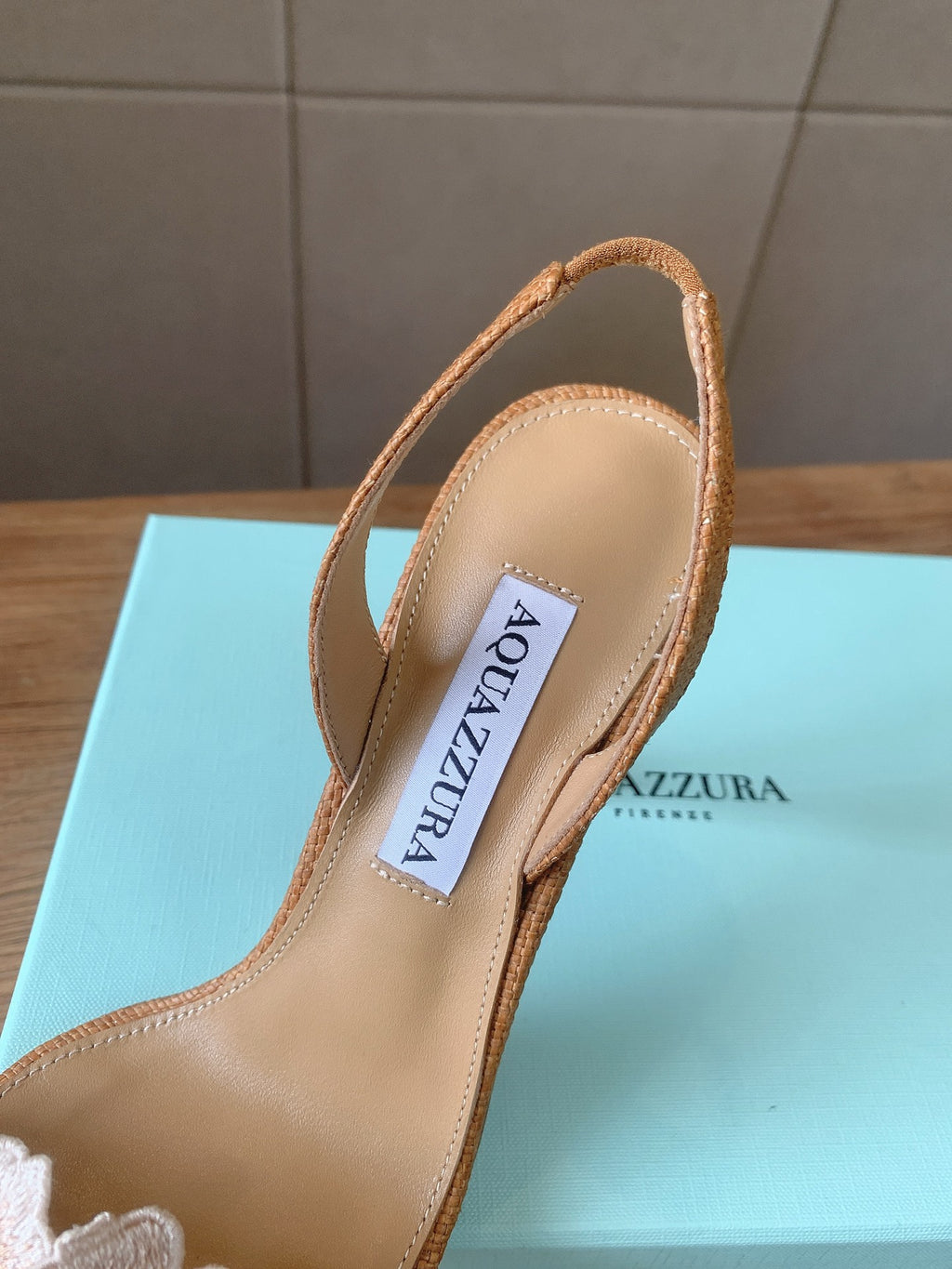 Aquazzura 2026SS Rose Gold & Teal Heels EU 35-43 Edition 2 - detail image 7
