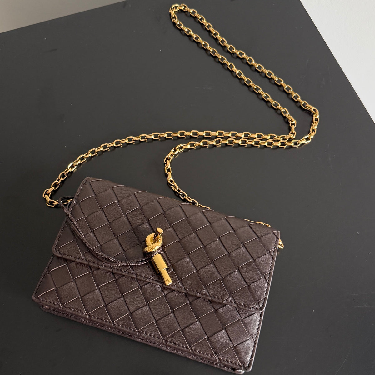 Bottega Veneta 844107 Black Chain Bag - detail image 5