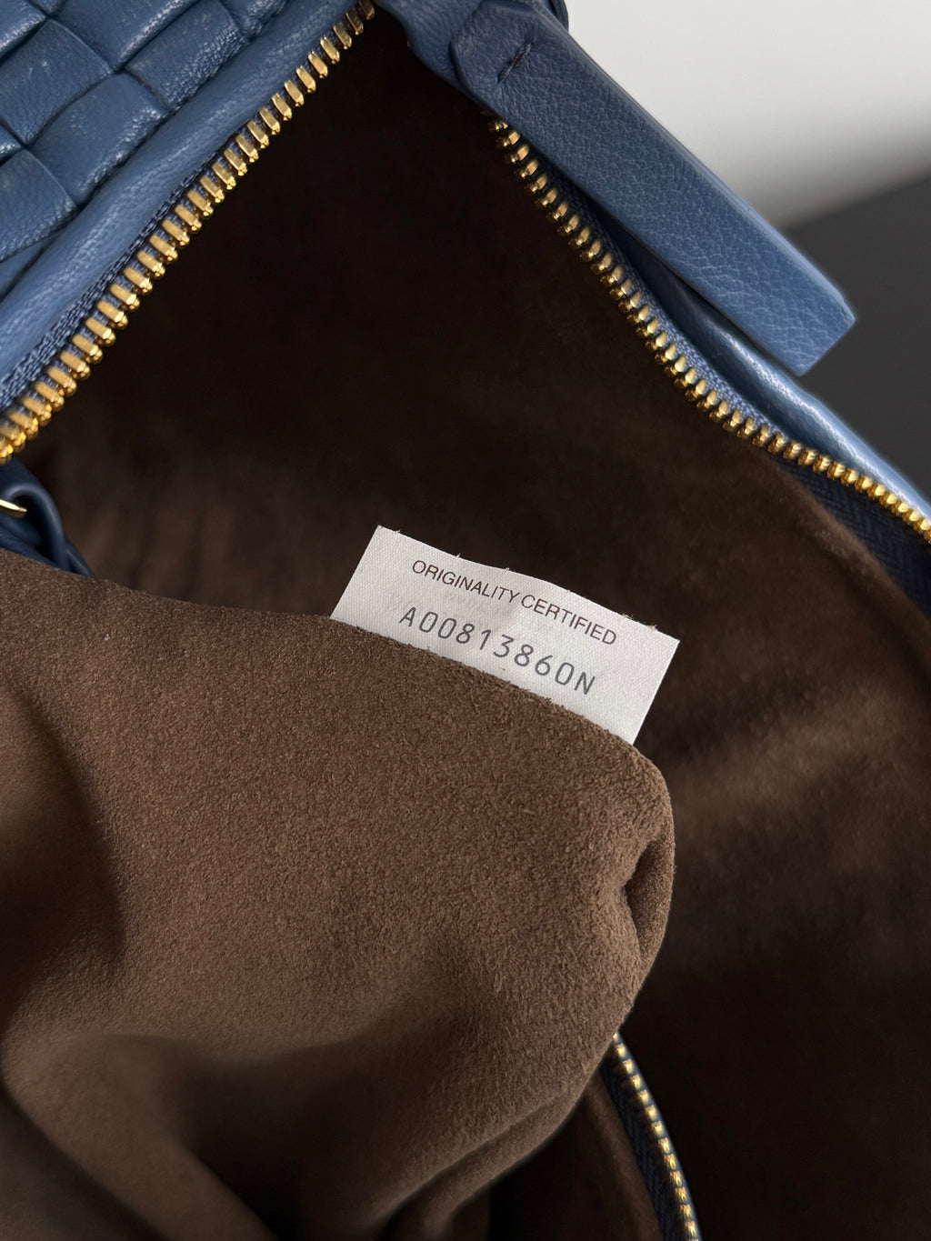 Bottega Veneta 856737 Blue Hobo Bag - detail image 8