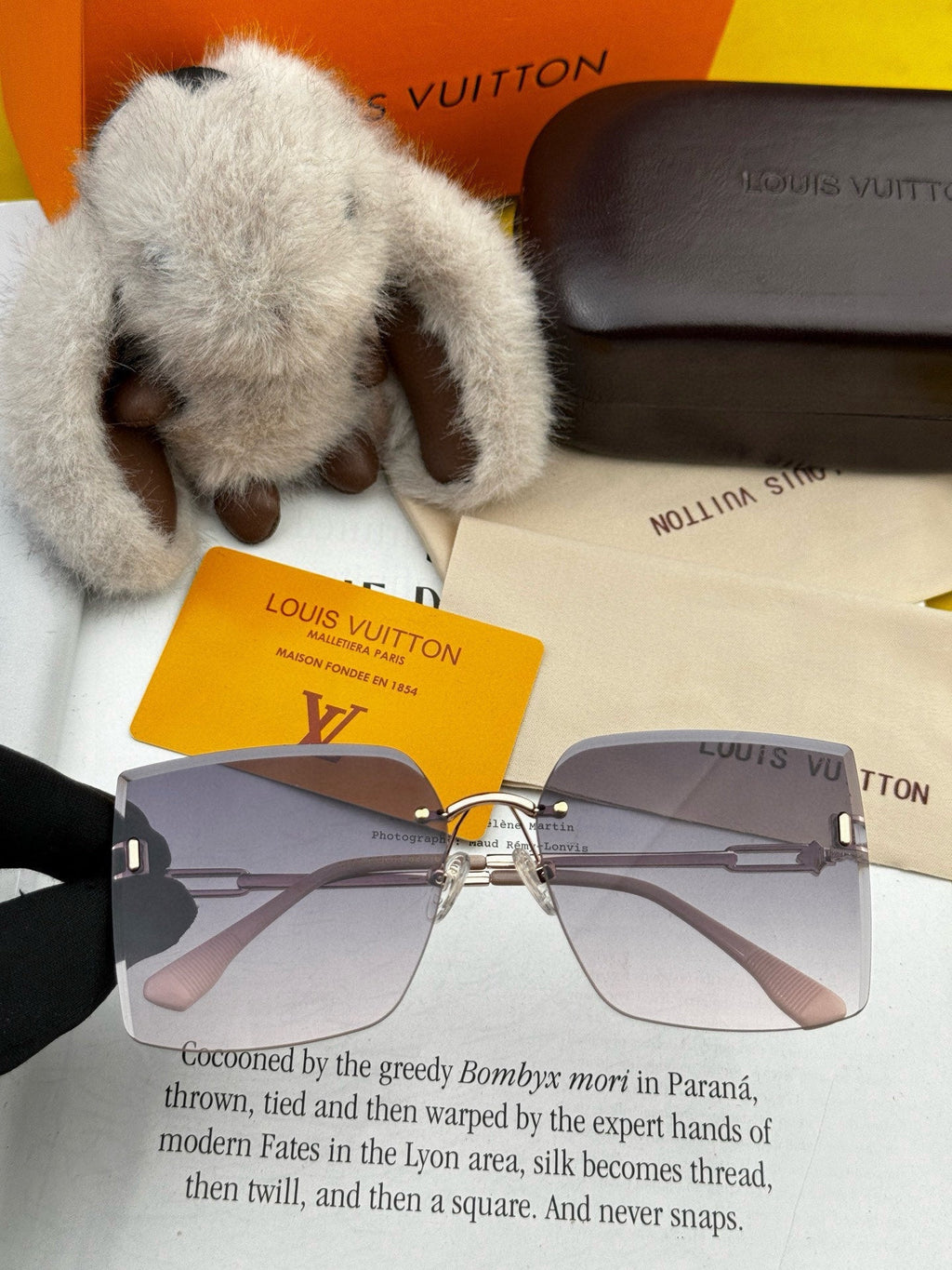 LOUIS VUITTON SQUARE SUNGLASS L9612 IN METAL