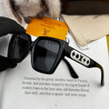 LOUIS VUITTON SQUARE SUNGLASS L6133 IN ACETATE FRAME EMBOSSED LOGO