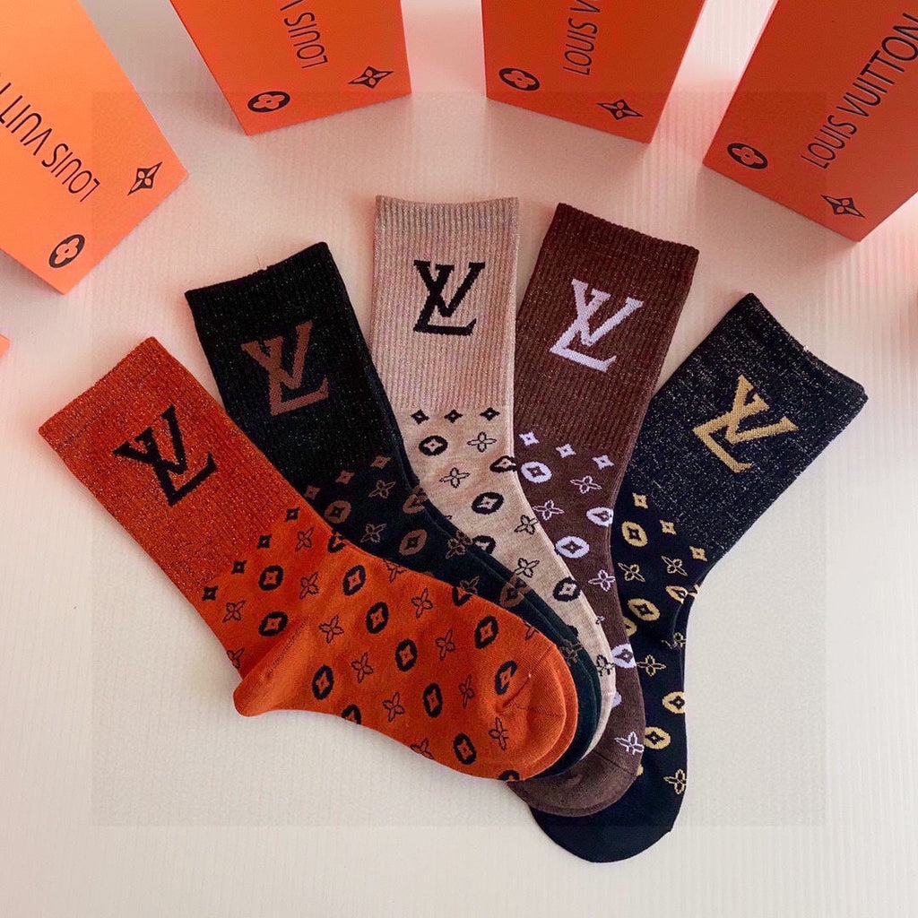 LOUIS VUITTON CREW SOCKS 140816 (1 BOX)