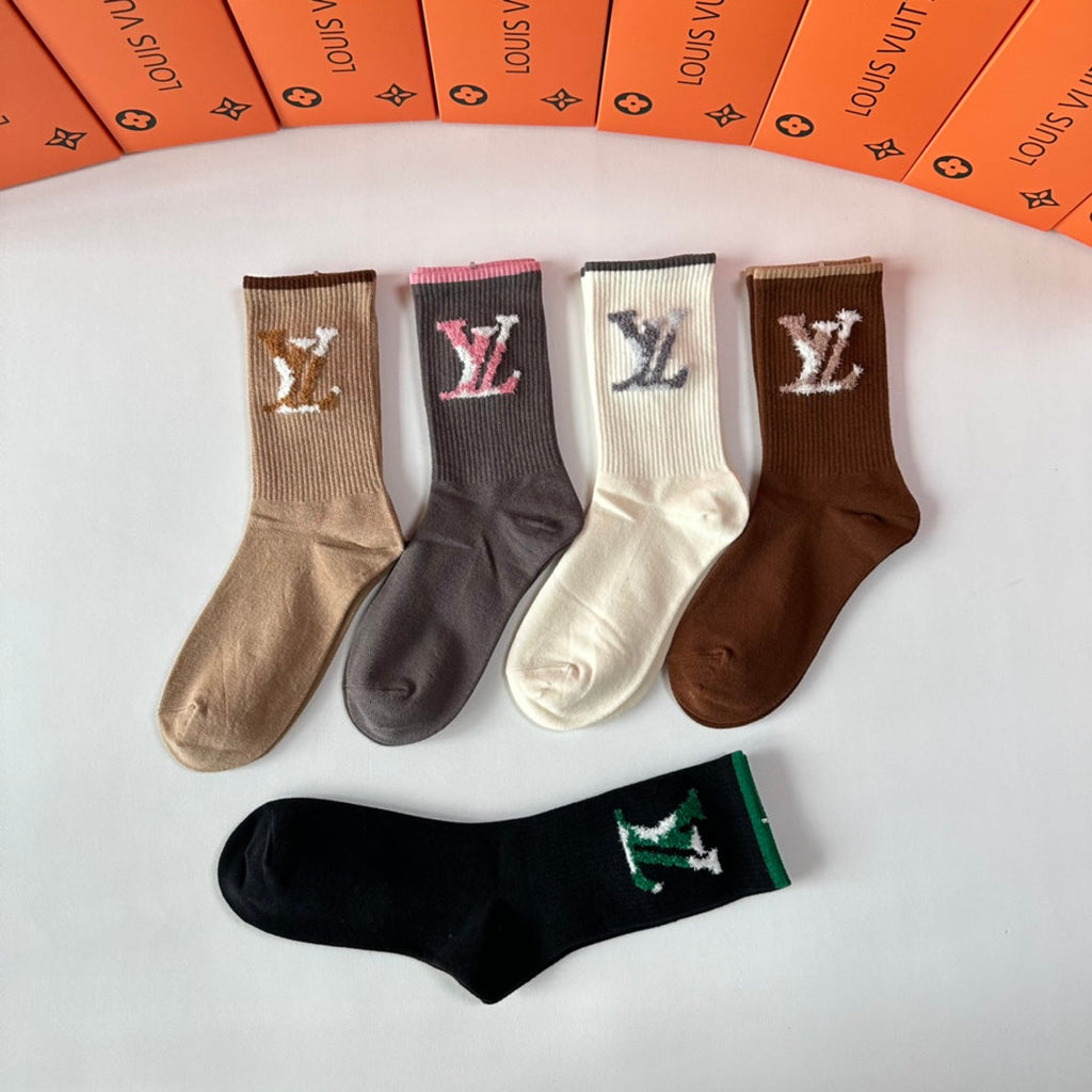 LOUIS VUITTON CREW SOCKS 411007 (1 BOX)