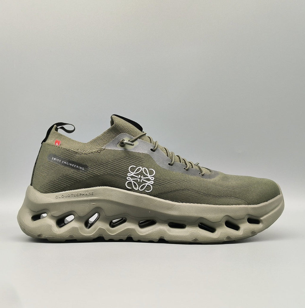 LOEWE CLOUDTILT SNEAKER OLIVE POLYESTER