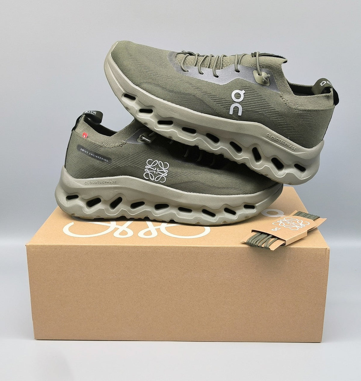 LOEWE CLOUDTILT SNEAKER OLIVE POLYESTER