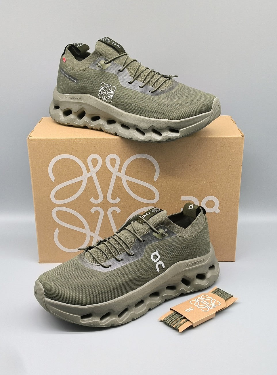 LOEWE CLOUDTILT SNEAKER OLIVE POLYESTER