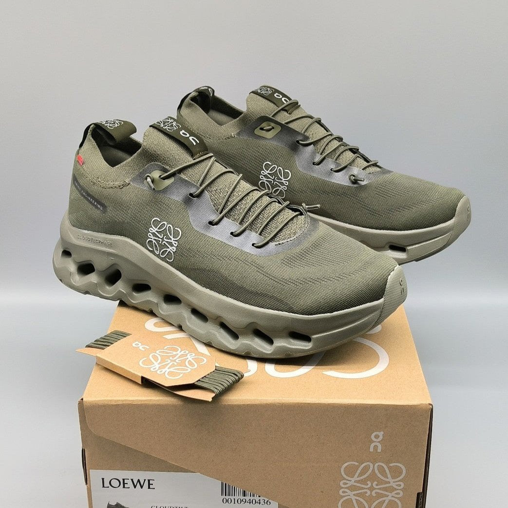 LOEWE CLOUDTILT SNEAKER OLIVE POLYESTER