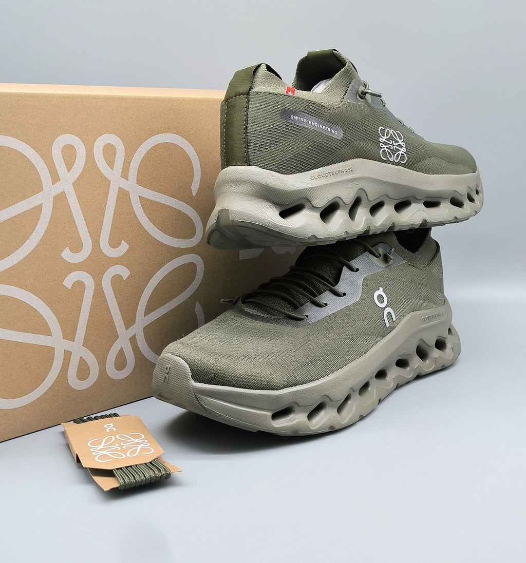 LOEWE CLOUDTILT SNEAKER OLIVE POLYESTER