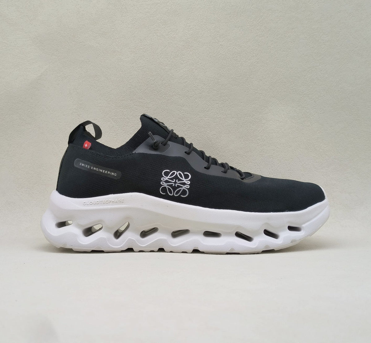 LOEWE CLOUDTILT SNEAKER BLACK-WHITE POLYESTER