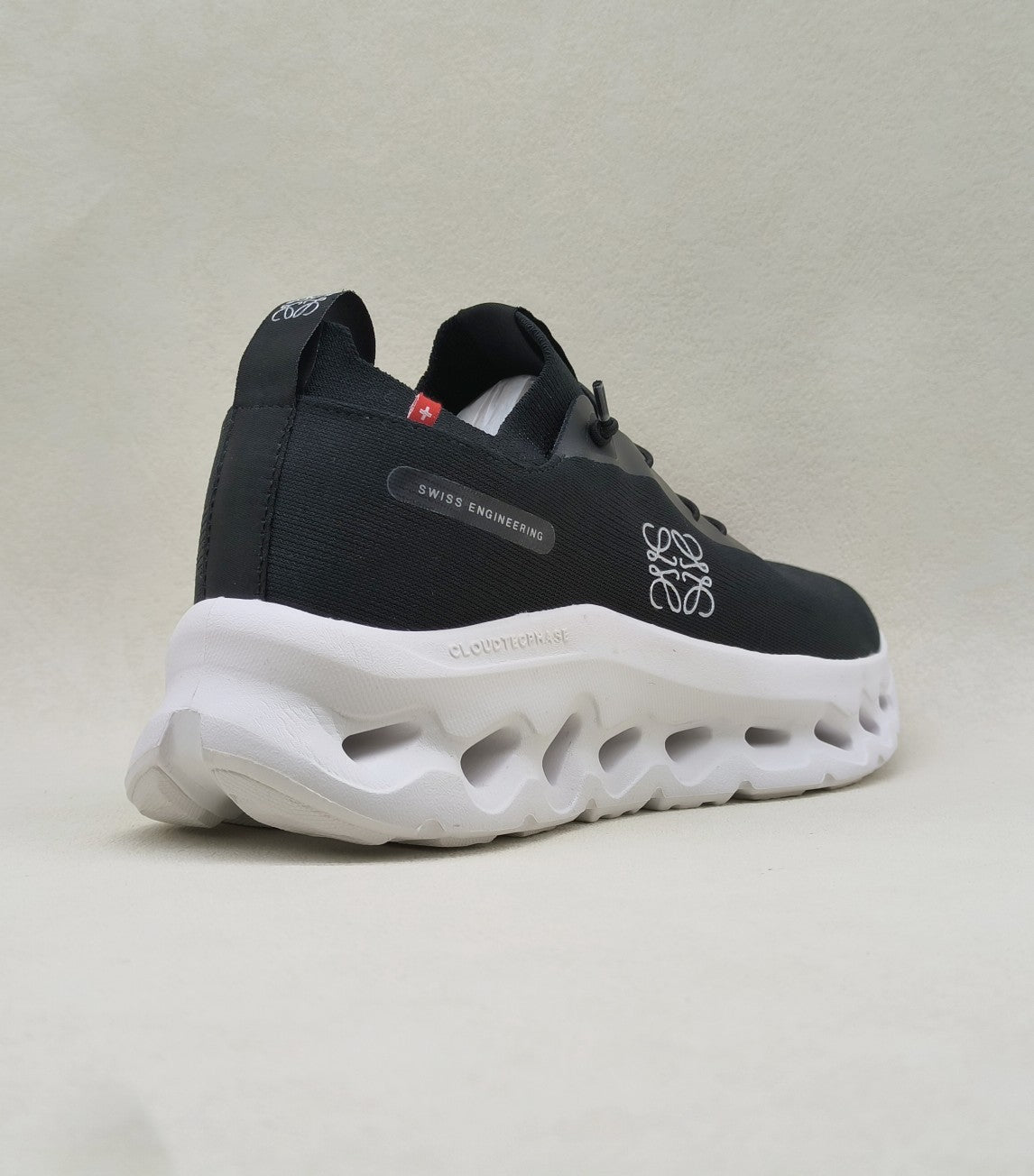 LOEWE CLOUDTILT SNEAKER BLACK-WHITE POLYESTER