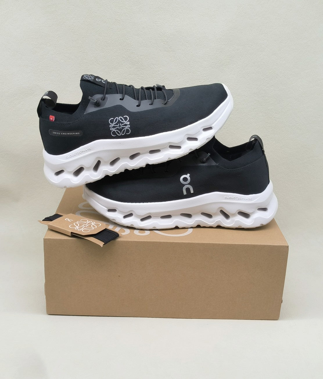 LOEWE CLOUDTILT SNEAKER BLACK-WHITE POLYESTER