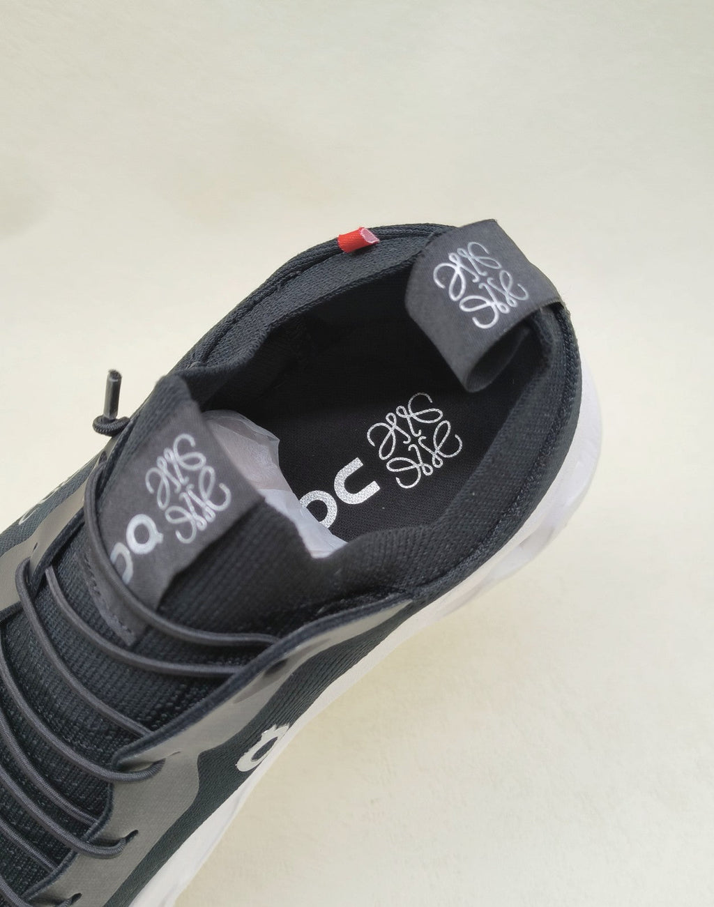 LOEWE CLOUDTILT SNEAKER BLACK-WHITE POLYESTER