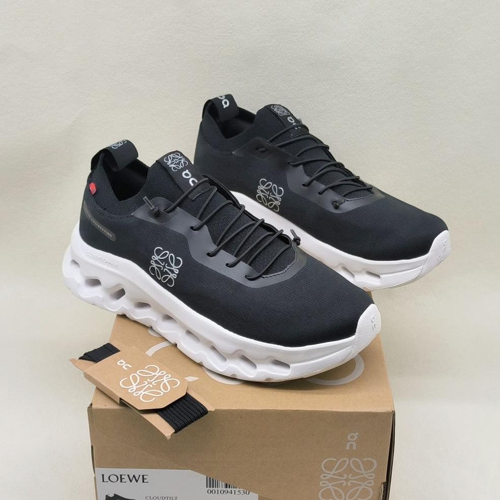 LOEWE CLOUDTILT SNEAKER BLACK-WHITE POLYESTER