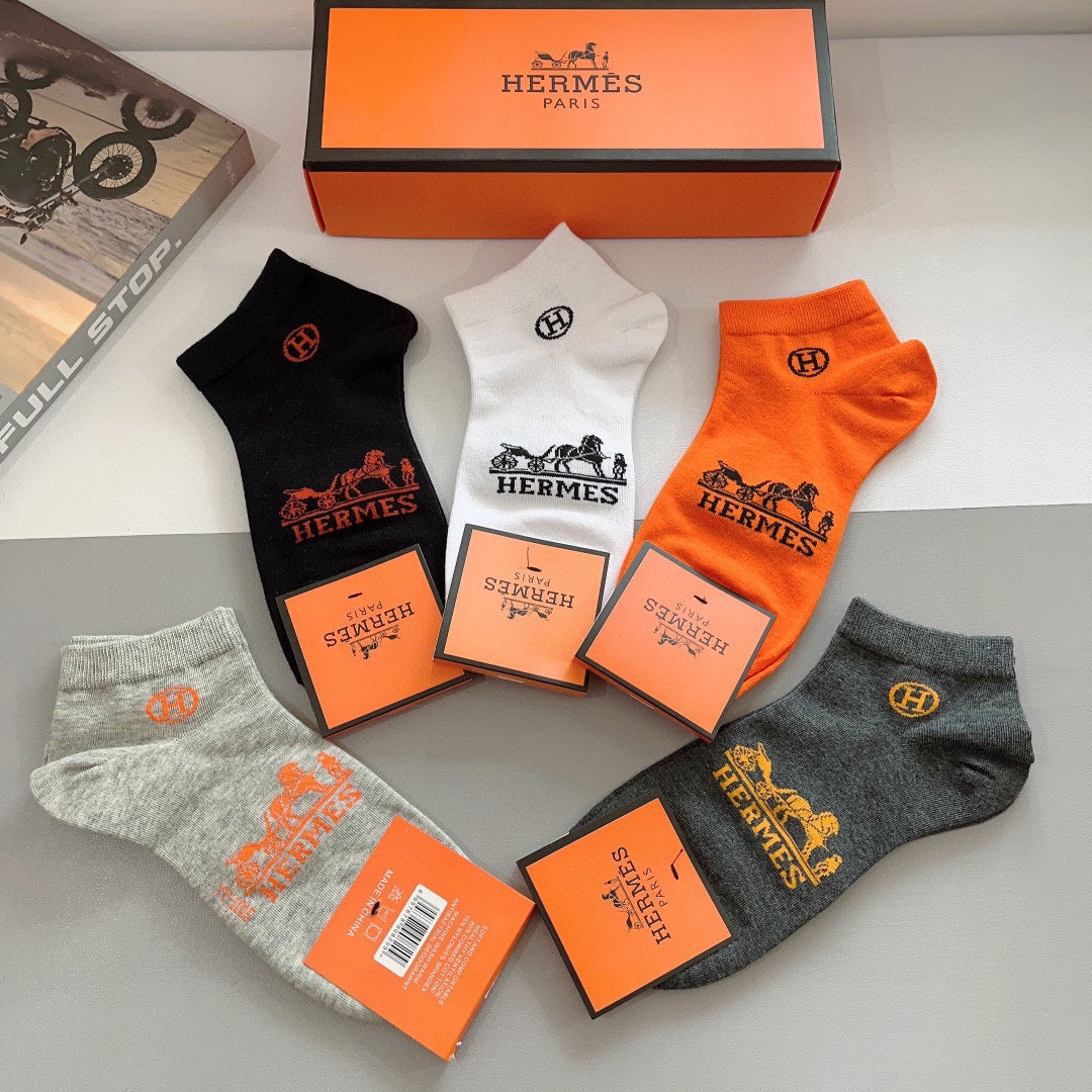 HERMES LOW-CUT SOCKS 285767 (1 BOX)