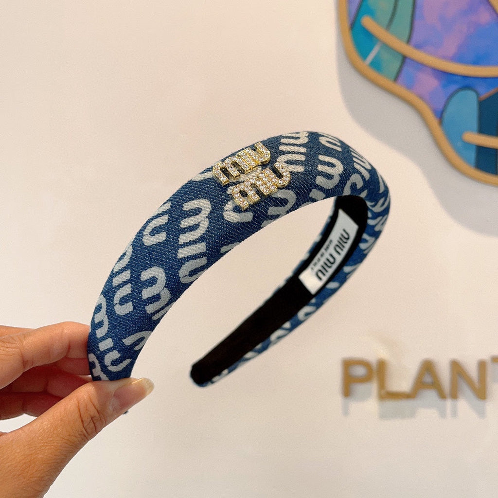 CLASSIC BLUE HEADBAND DENIM 402880