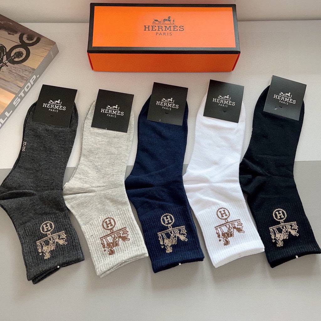 HERMES ANKLE SOCKS 416160 (1 BOX)