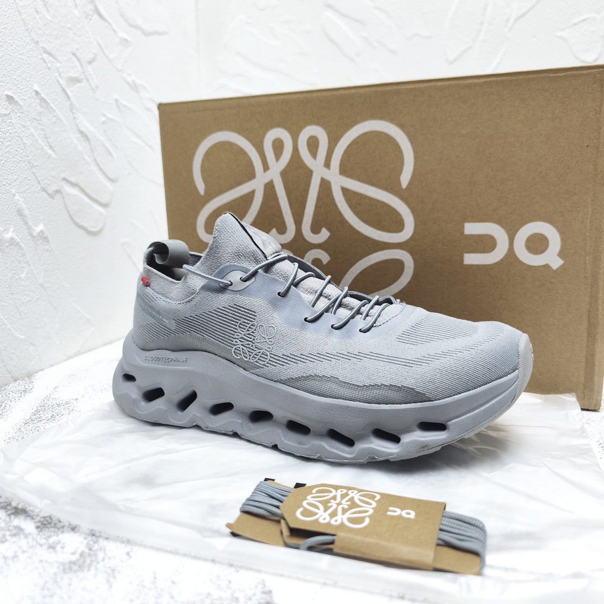 LOEWE CLOUDTILT SNEAKER IN SHARK GRAY RECYCLED POLYESTER