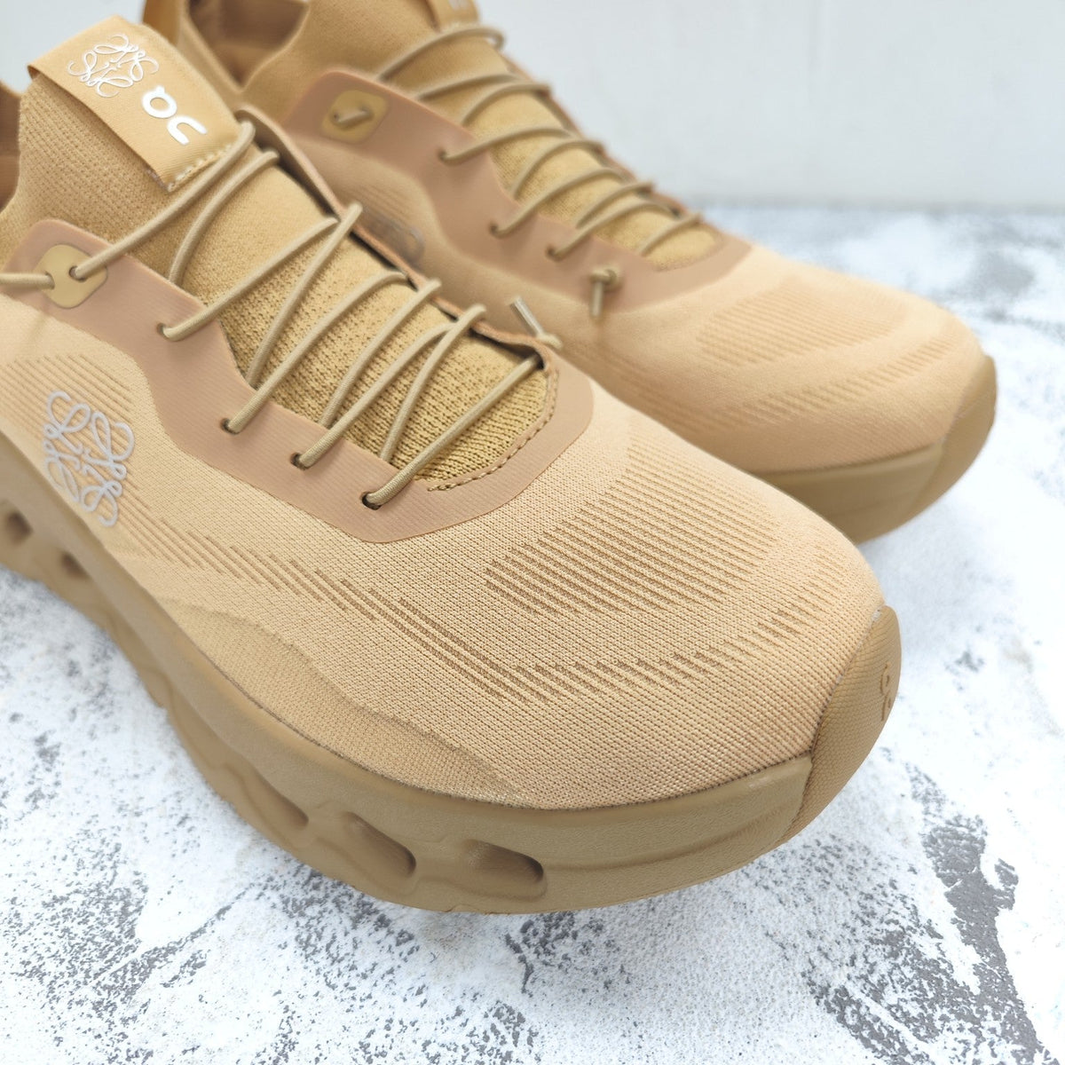 LOEWE CLOUDTILT SNEAKER IN TORTILLA BROWN RECYCLED POLYESTER