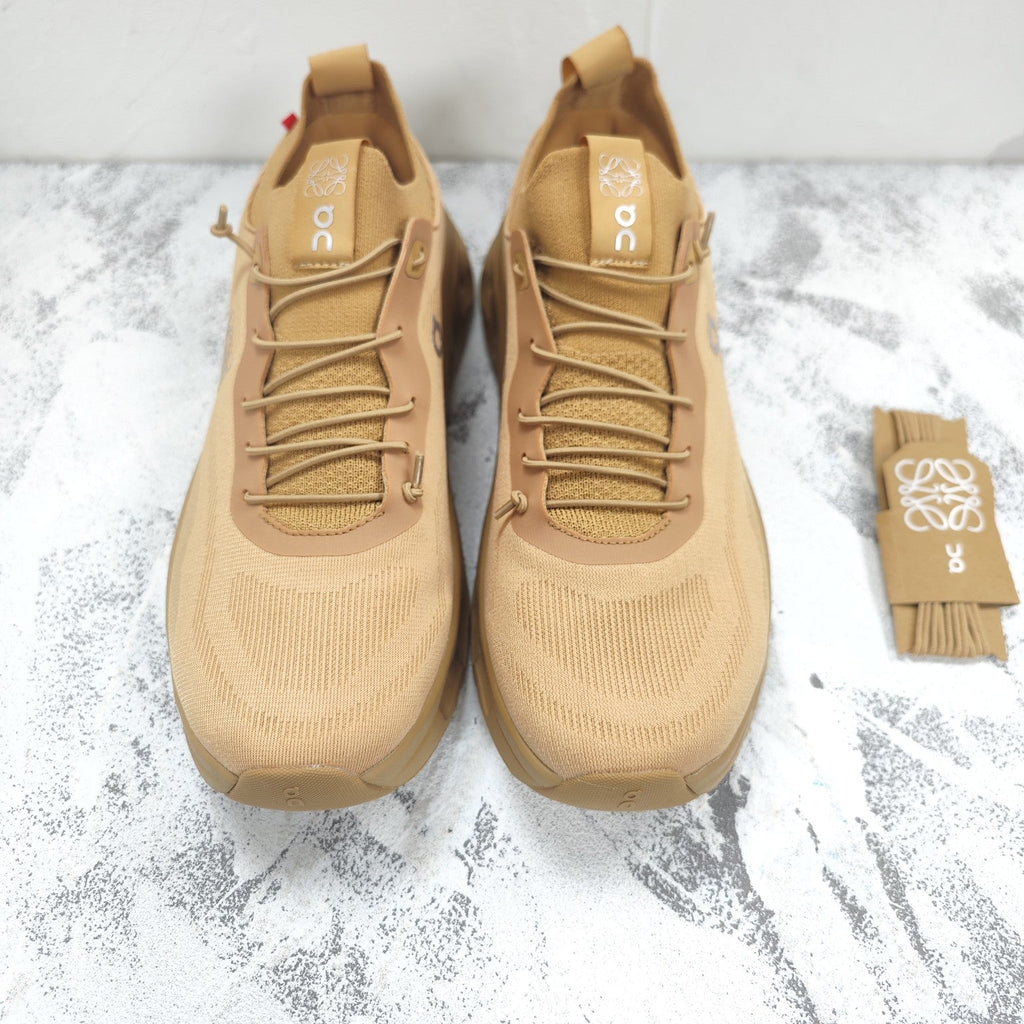 LOEWE CLOUDTILT SNEAKER IN TORTILLA BROWN RECYCLED POLYESTER