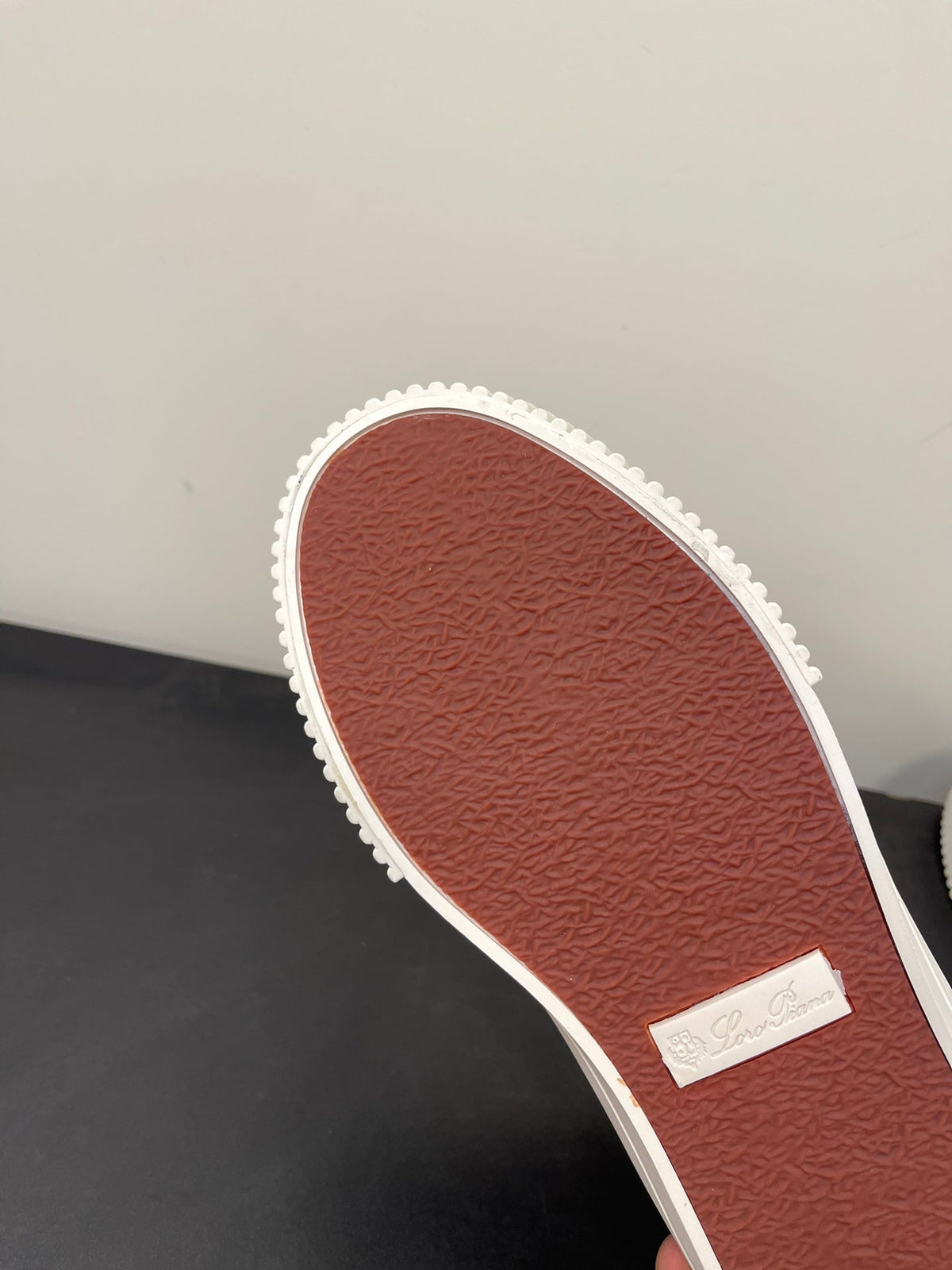 LORO PIANA CLASSIC BISCUIT SNEAKER SAPPHIRE CALFSKIN