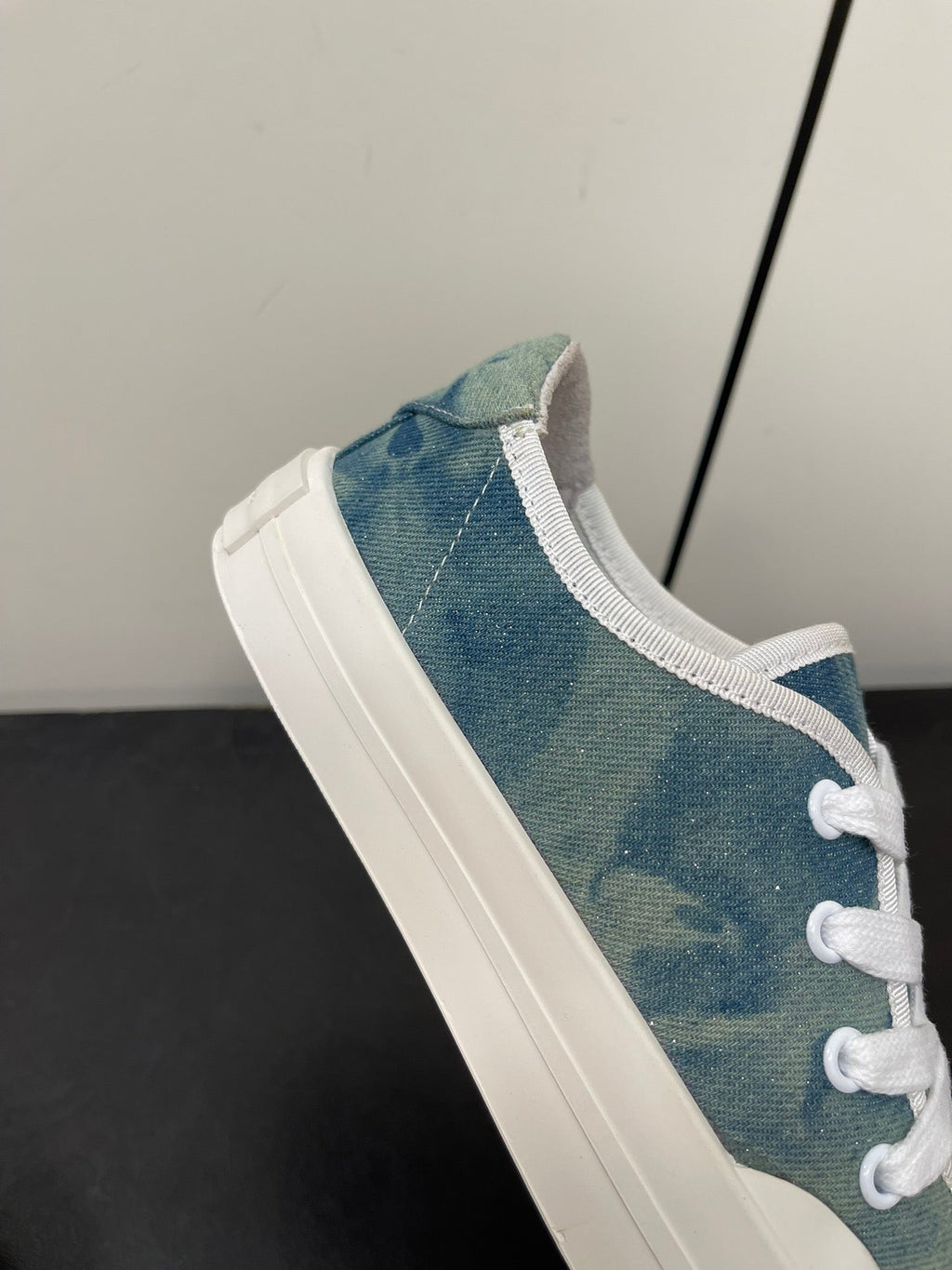 LORO PIANA CLASSIC BISCUIT SNEAKER SAPPHIRE CALFSKIN