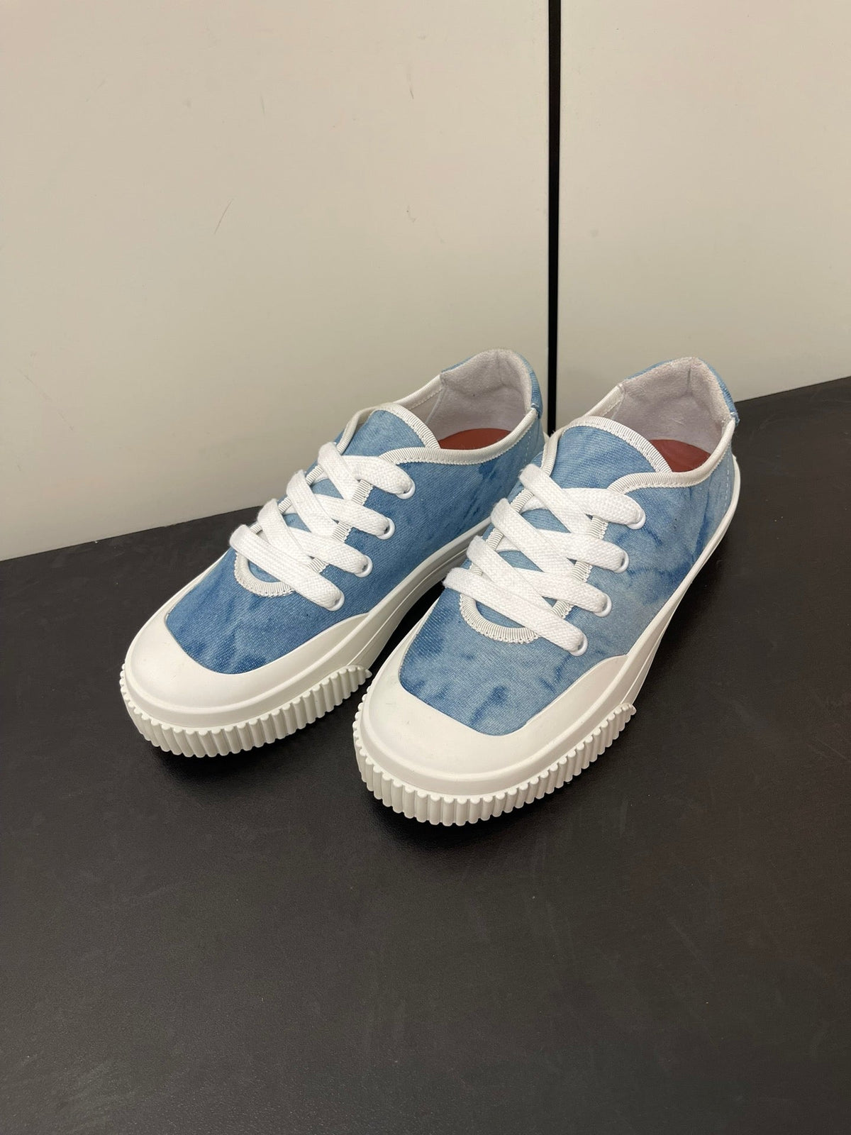 LORO PIANA CLASSIC BISCUIT SNEAKER SKY CALFSKIN