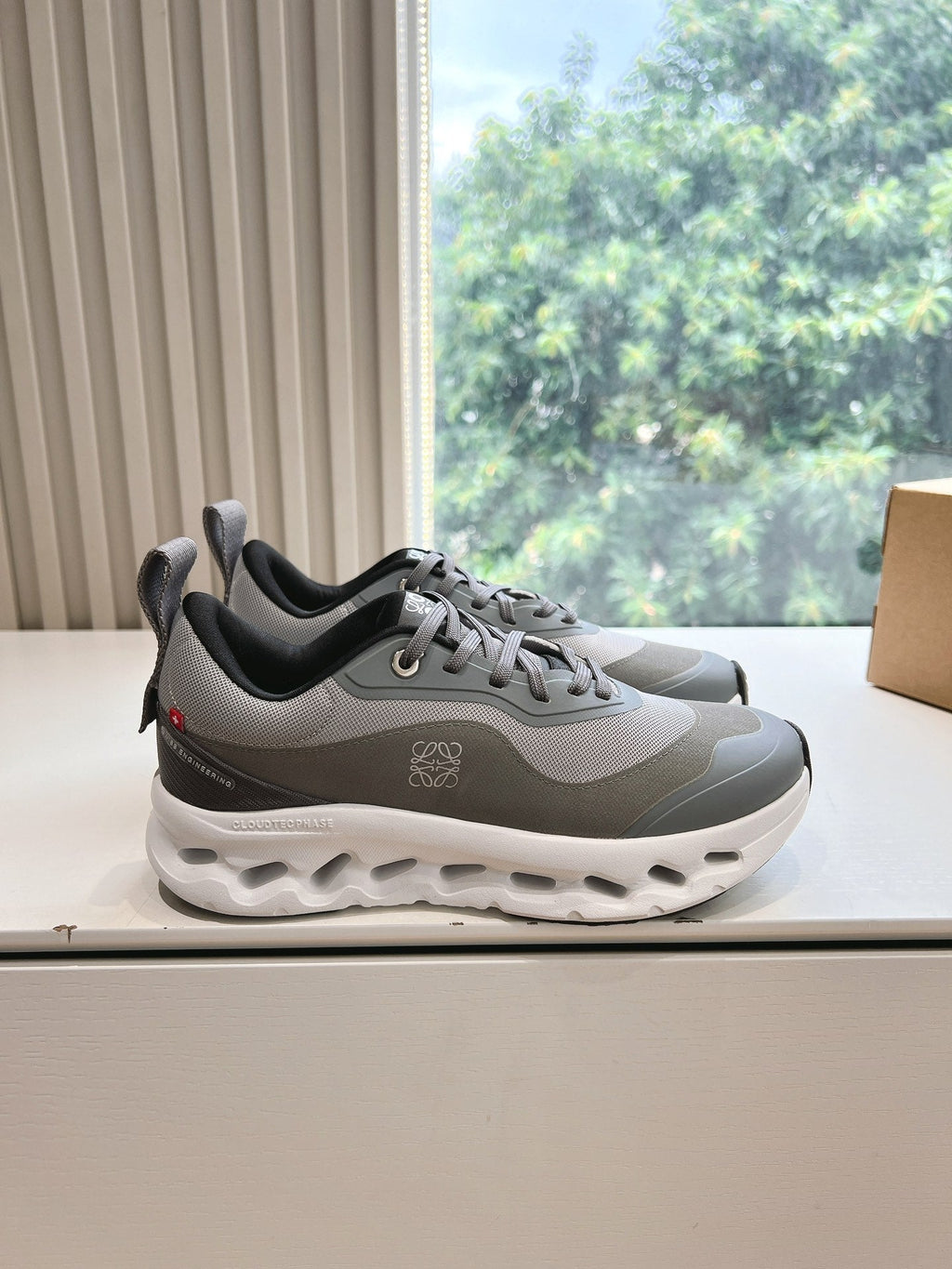 LOEWE CLOUDTILT 2.0 SNEAKER GRAY POLYESTER