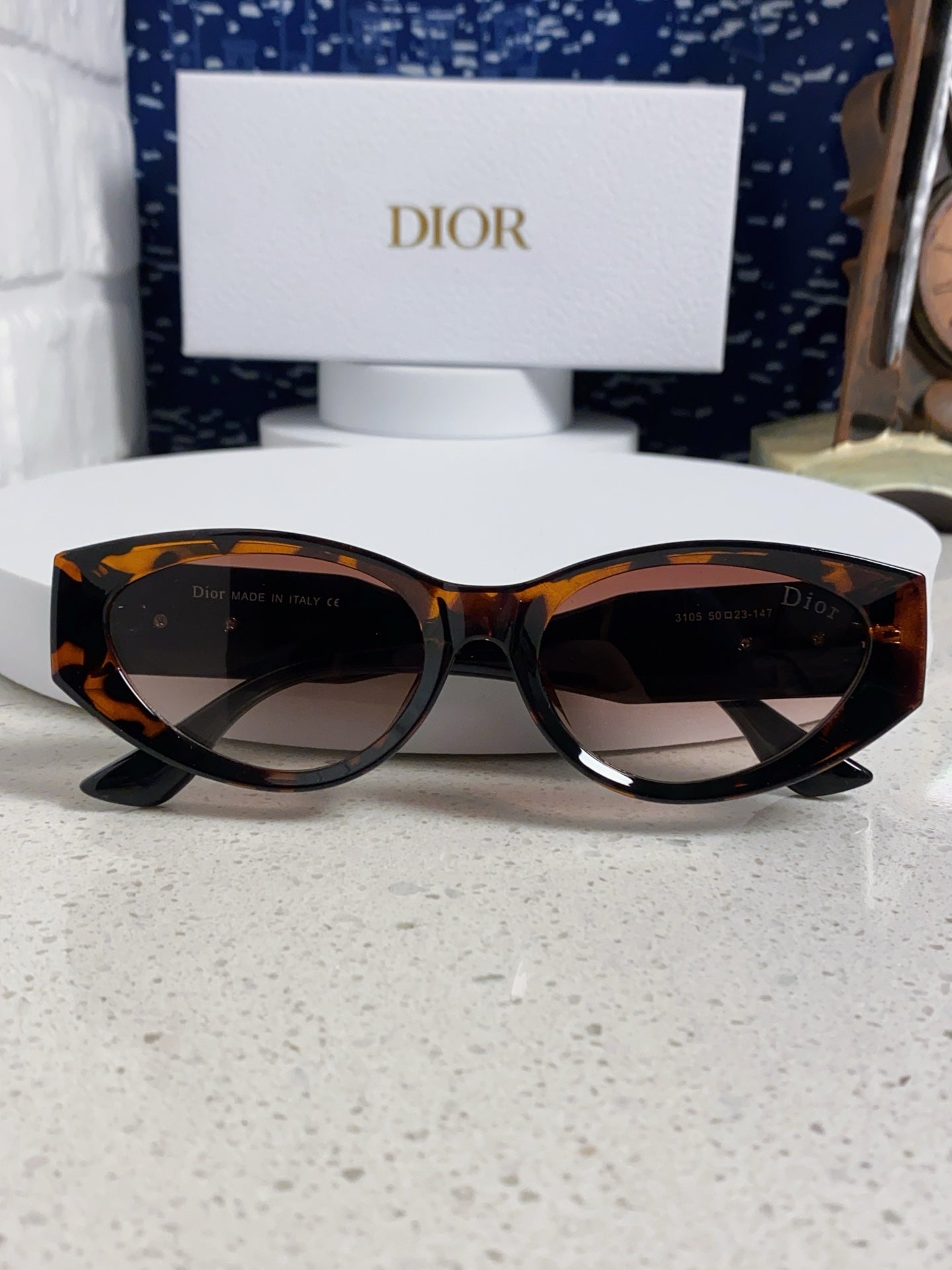 DIOR MONTAIGNE SUNGLASS 578114 IN HAVANA ACETATE