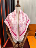 LOUIS VUITTON LV SCARF 90 CM IN SILK 723122
