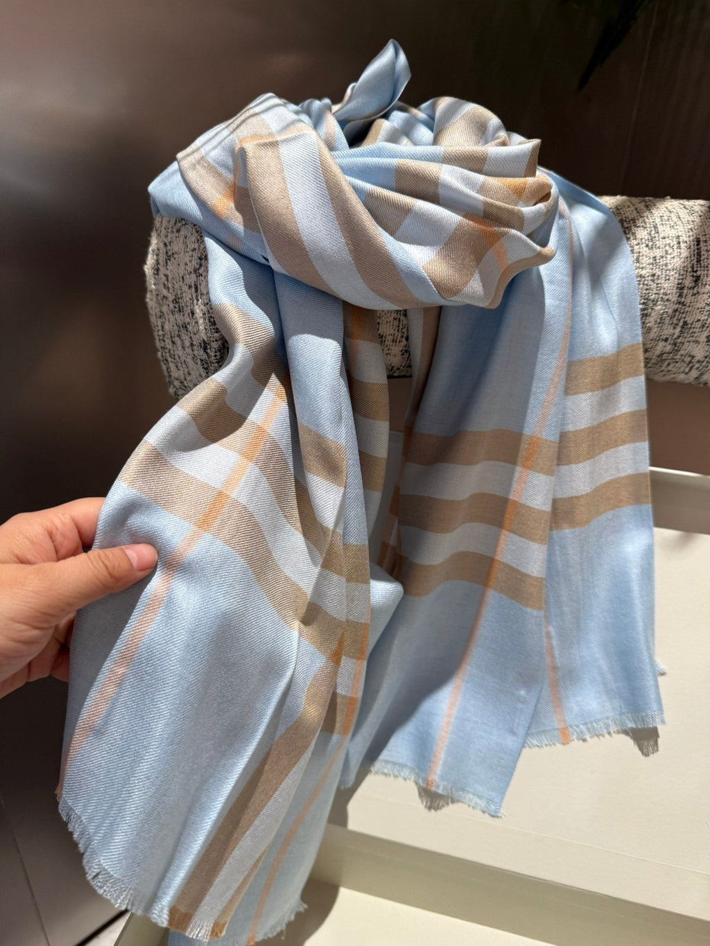 SCARF 200 CM IN COLORFUL CASHMERE 408860