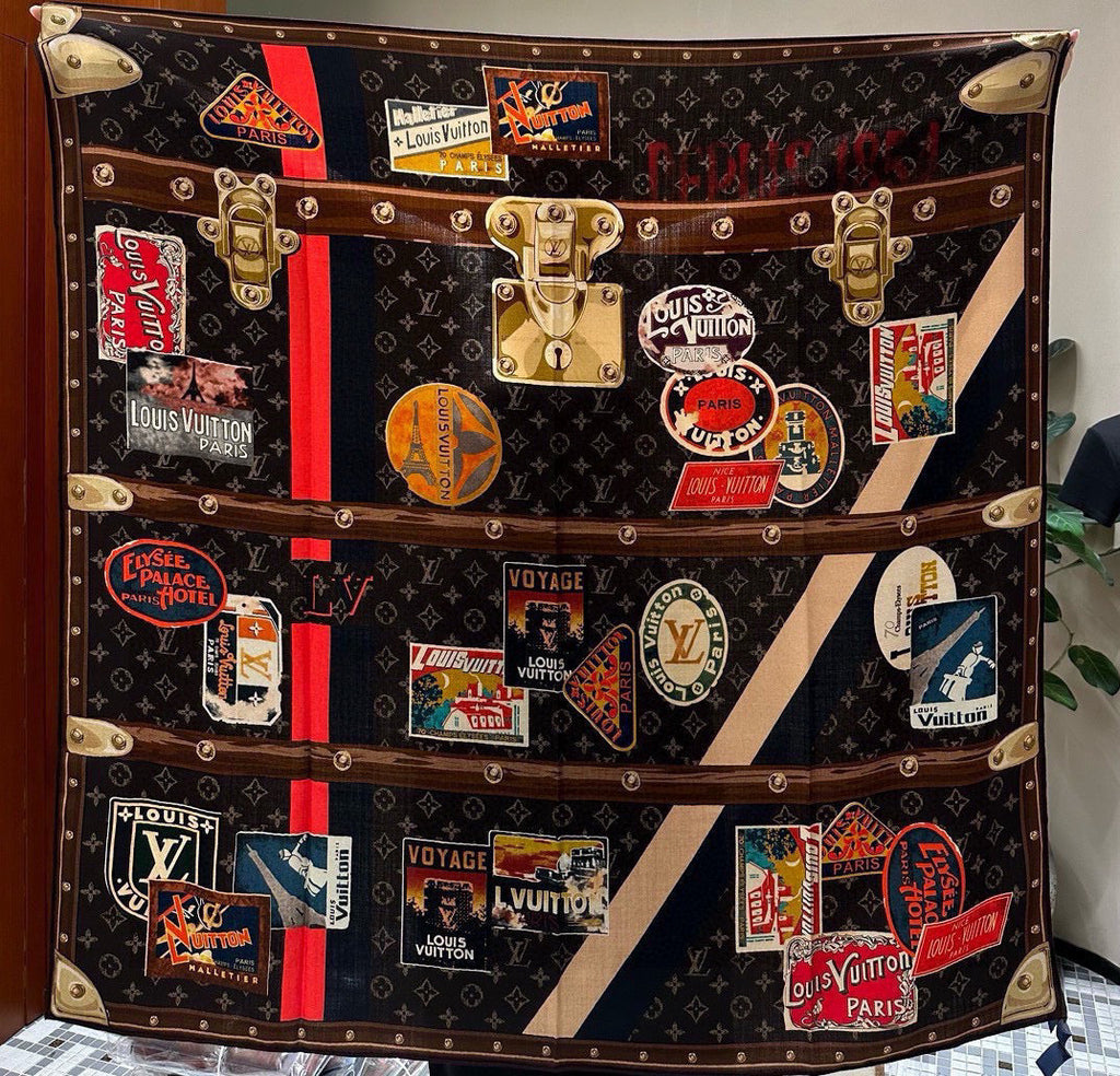 LOUIS VUITTON LV SCARF 140 CM IN SILK 732100