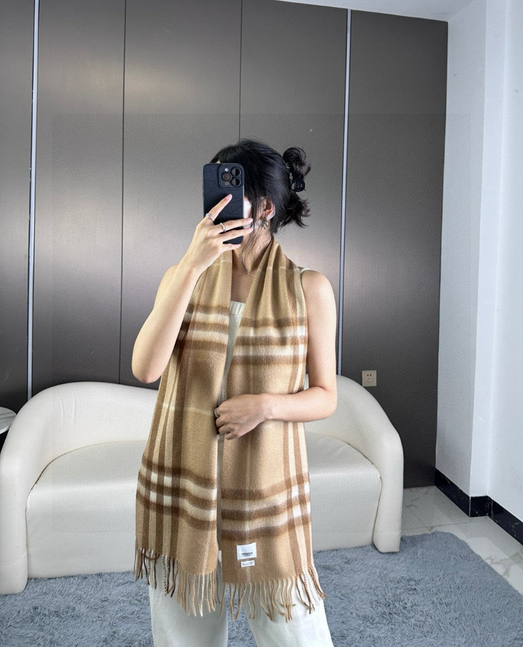 BBR SCARF 180 CM IN CASHMERE 543357