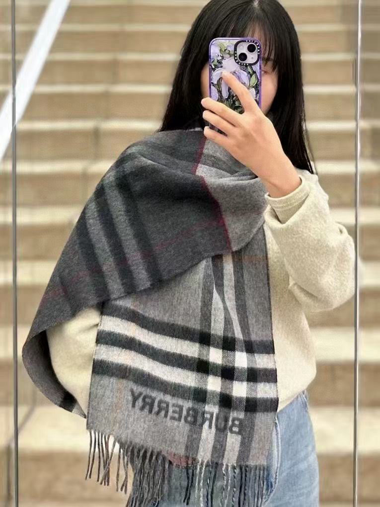BBR SCARF 168 CM IN CASHMERE 540611