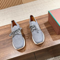 LORO PIANA BASIC 360 FLEXY WALK SNEAKER LIGHT GRAY FABRICS