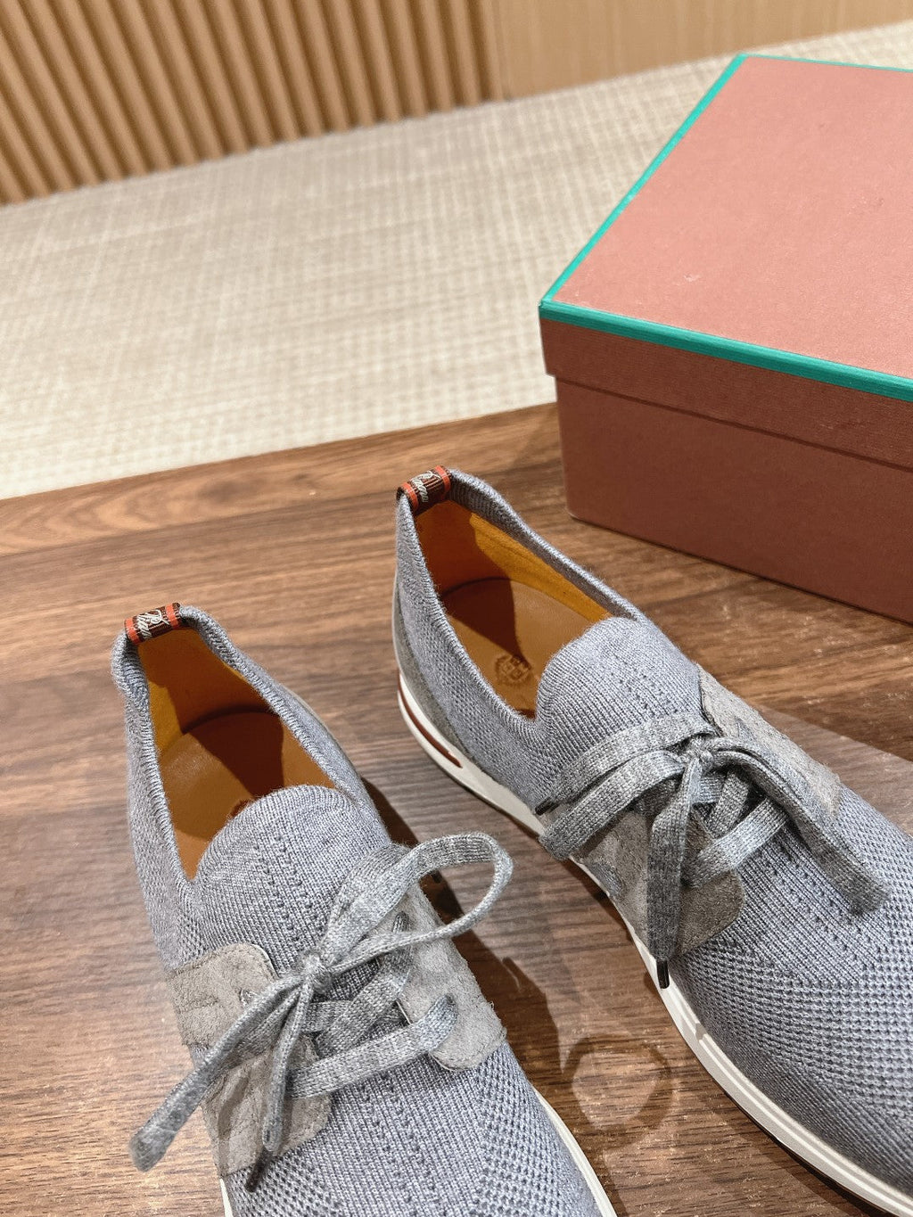 LORO PIANA BASIC 360 FLEXY WALK SNEAKER LIGHT GRAY FABRICS