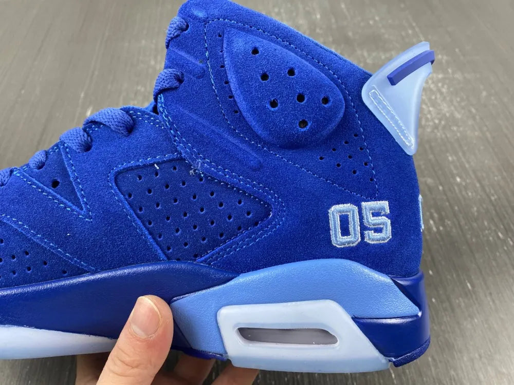 Air Jordan 6 Retro Blue Suede - Hình 9
