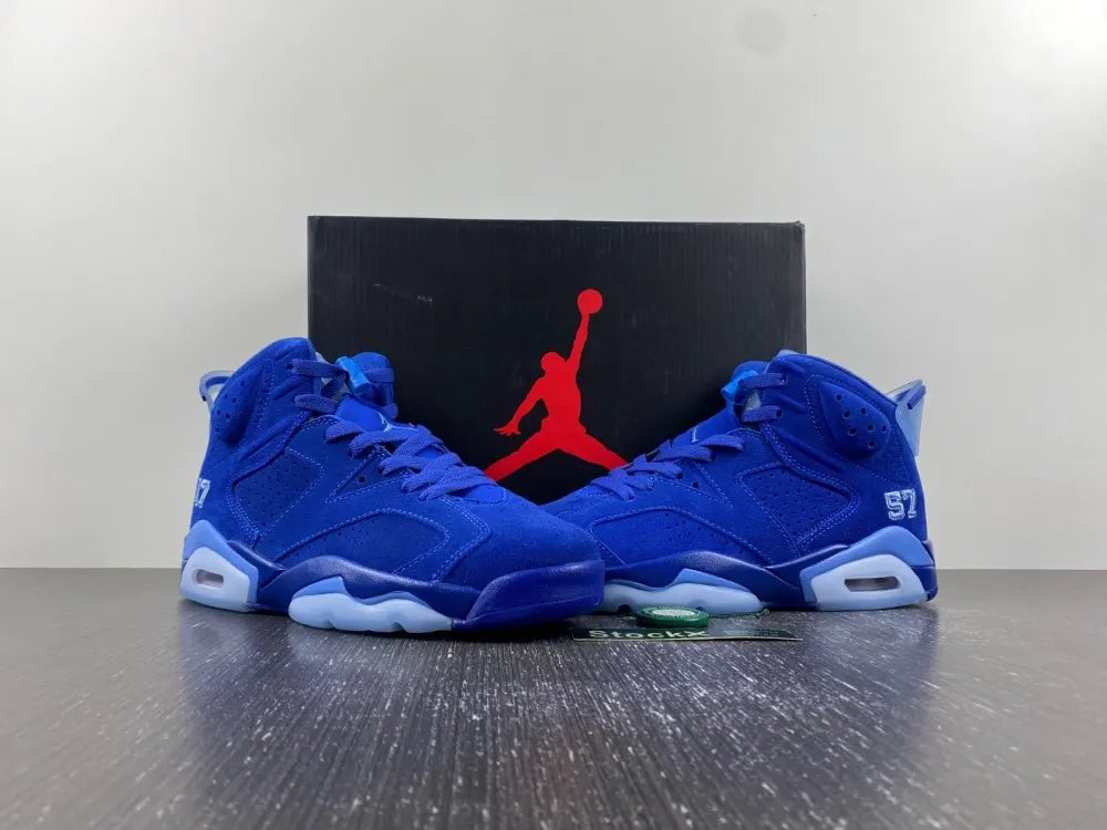 Air Jordan 6 Retro Blue Suede - Hình 5