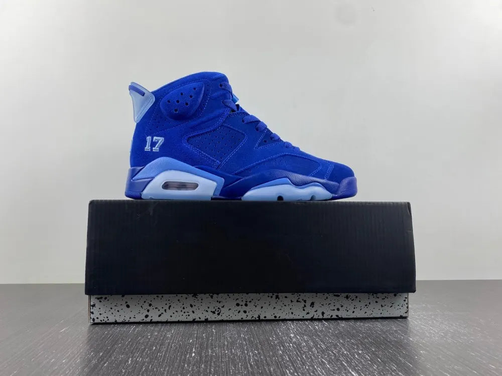 Air Jordan 6 Retro Blue Suede - Hình 2