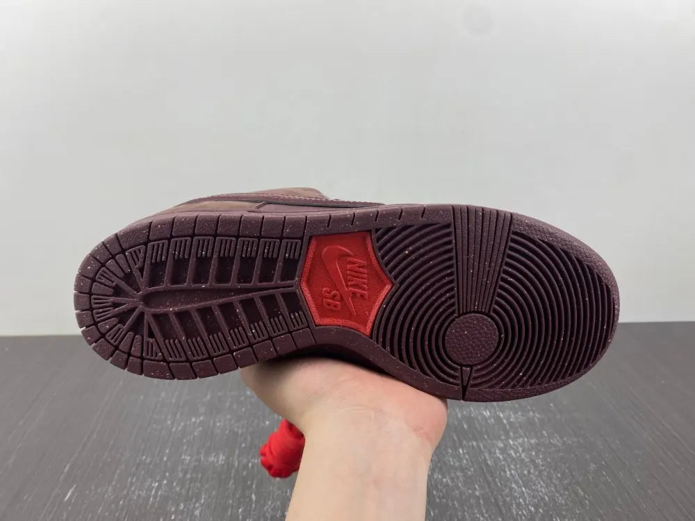 custom Nike Dunk Low Burgundy Crush - Hình 4
