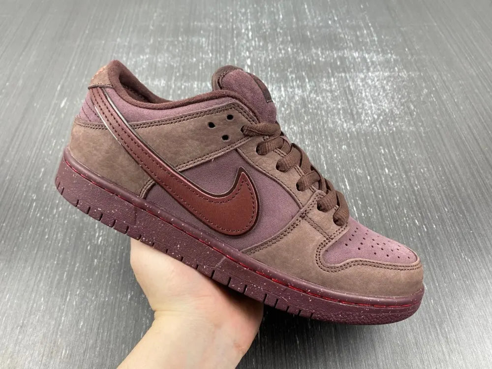custom Nike Dunk Low Burgundy Crush