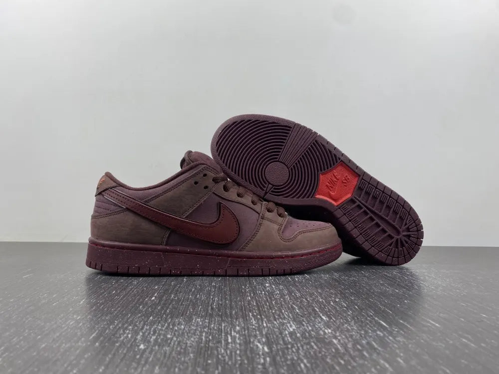 custom Nike Dunk Low Burgundy Crush - Hình 13
