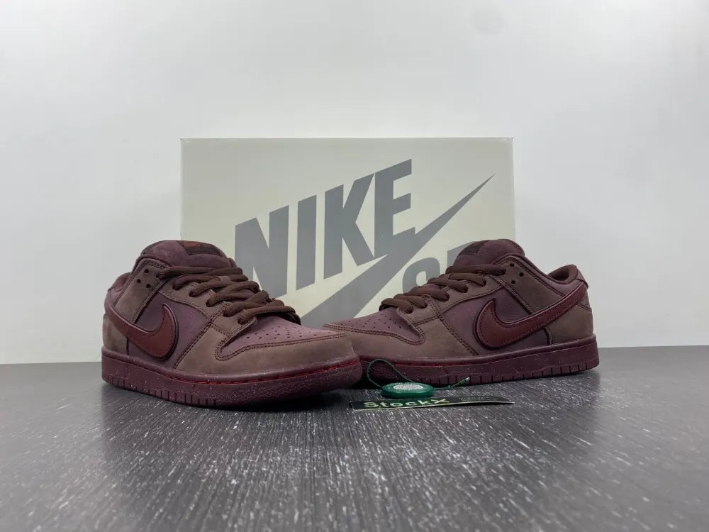 custom Nike Dunk Low Burgundy Crush - Hình 6