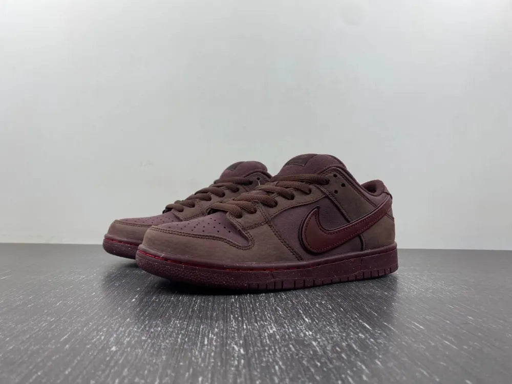 custom Nike Dunk Low Burgundy Crush - Hình 17