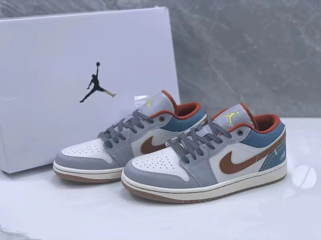 Air Jordan 1 Low Denim Brown