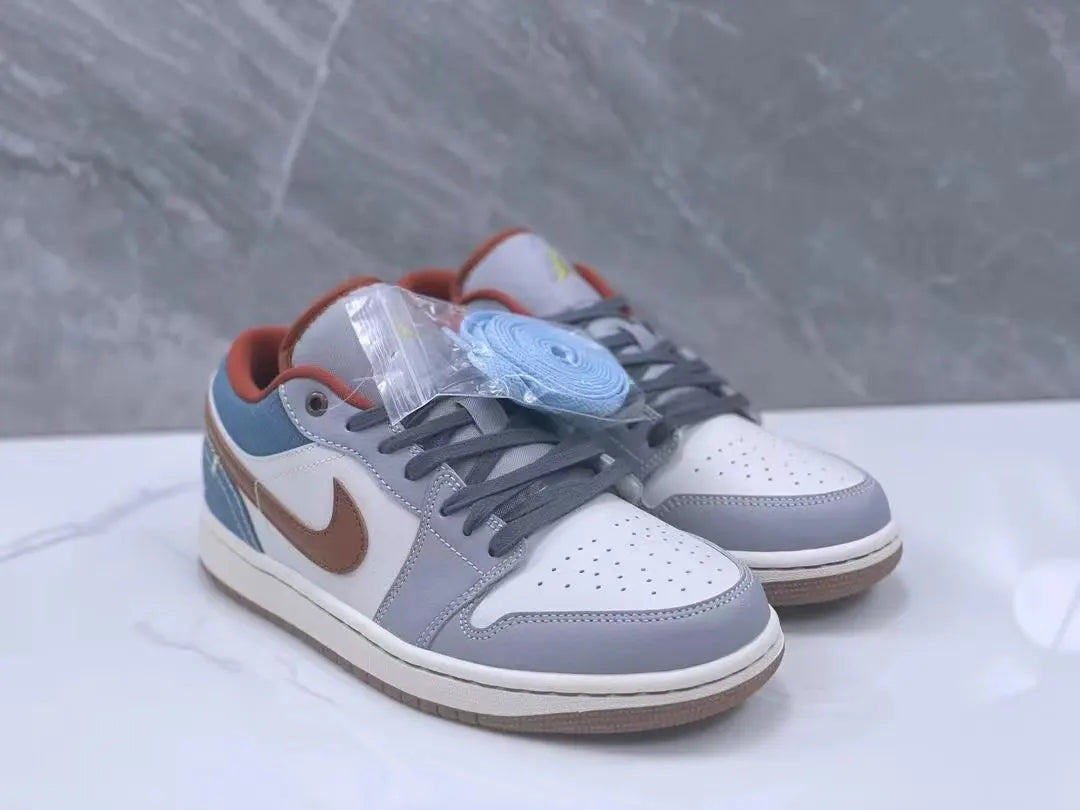 Air Jordan 1 Low Denim Brown - Hình 9