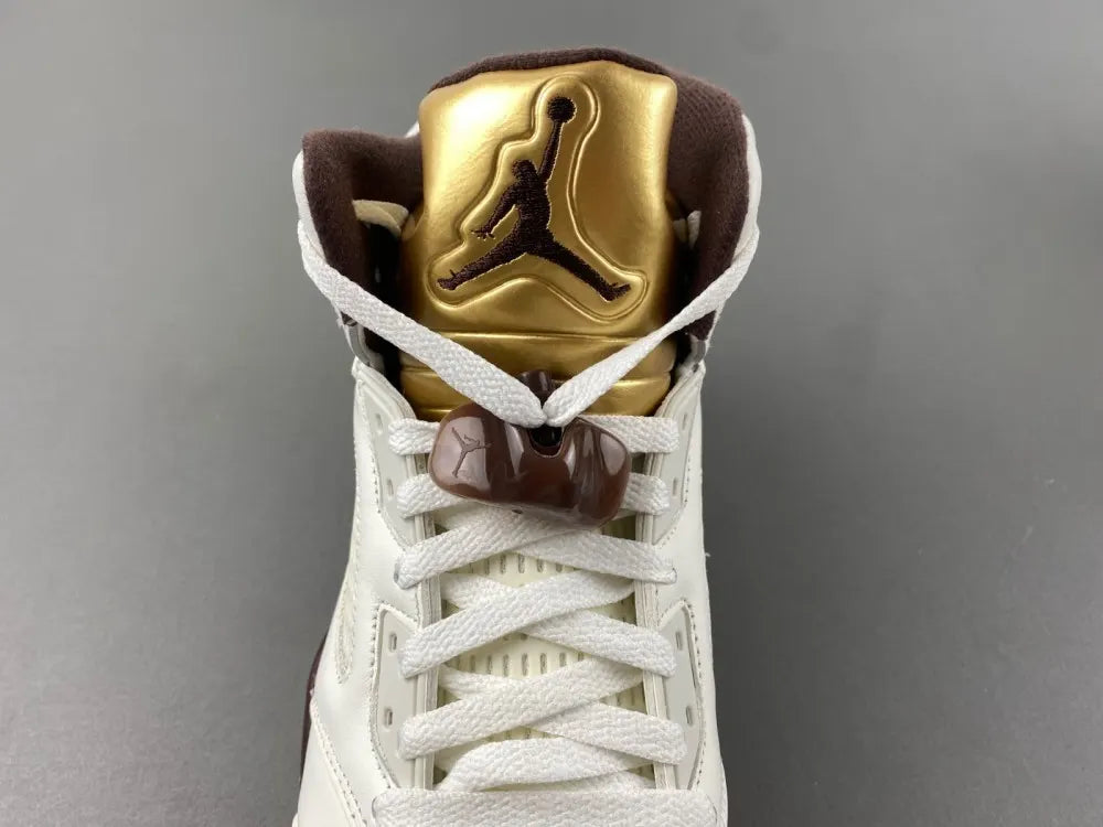 Air Jordan 5 White Burgundy - Hình 11