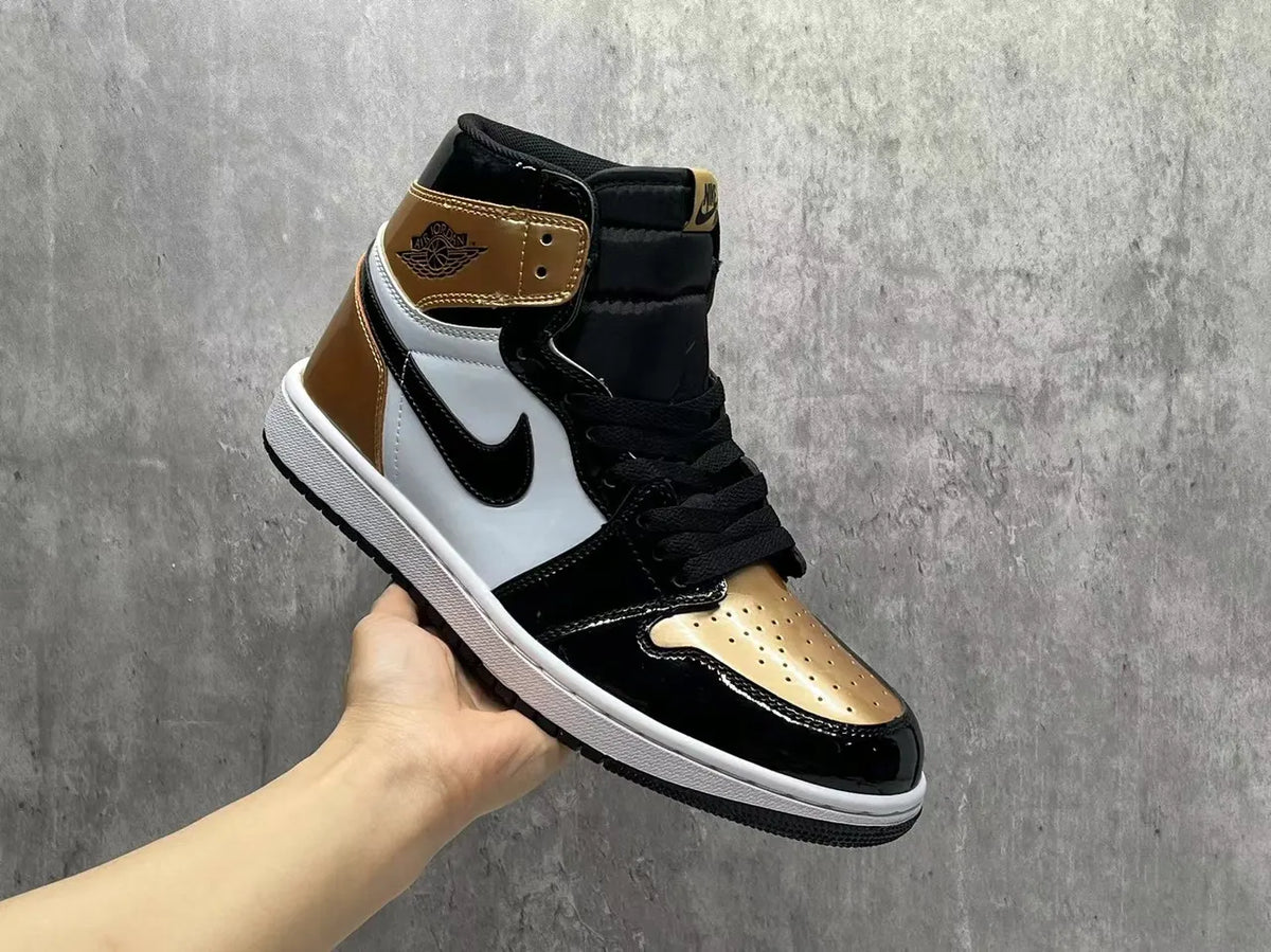 nike Air Jordan 1 Black Gold - Hình 8