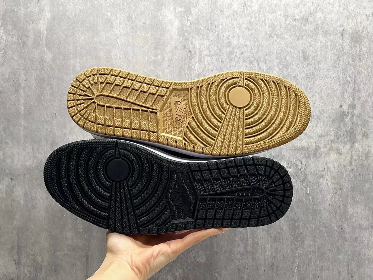 nike Air Jordan 1 Black Gold - Hình 4